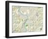 Political Map of Morgantown, WV-null-Framed Art Print