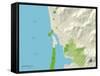 Political Map of Morro Bay, CA-null-Framed Stretched Canvas