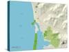 Political Map of Morro Bay, CA-null-Stretched Canvas