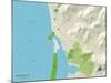 Political Map of Morro Bay, CA-null-Mounted Art Print