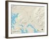 Political Map of Moultonborough, NH-null-Framed Art Print