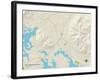 Political Map of Moultonborough, NH-null-Framed Art Print