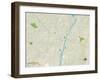 Political Map of Mount Holly, NC-null-Framed Art Print