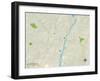 Political Map of Mount Holly, NC-null-Framed Art Print