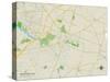 Political Map of Mount Holly, NJ-null-Stretched Canvas