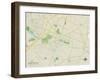 Political Map of Mount Holly, NJ-null-Framed Art Print