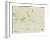 Political Map of Mount Holly, NJ-null-Framed Art Print