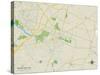 Political Map of Mount Holly, NJ-null-Stretched Canvas