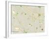 Political Map of Mountain View, CA-null-Framed Art Print