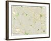 Political Map of Mountain View, CA-null-Framed Art Print