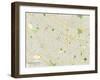 Political Map of Mountain View, CA-null-Framed Art Print