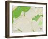 Political Map of Mountainside, NJ-null-Framed Art Print