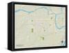 Political Map of Muskogee, OK-null-Framed Stretched Canvas