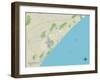 Political Map of Myrtle Beach, SC-null-Framed Art Print