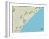 Political Map of Myrtle Beach, SC-null-Framed Art Print