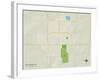 Political Map of New Prague, MN-null-Framed Art Print