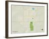 Political Map of New Prague, MN-null-Framed Art Print