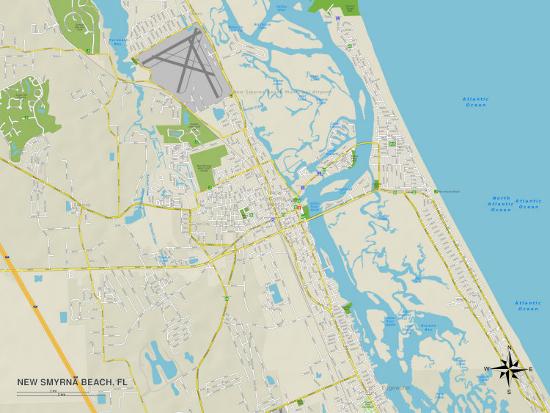Political Map Of New Smyrna Beach Fl Art Allposters Com Political Map Of New Smyrna Beach Fl Art Allposters Com