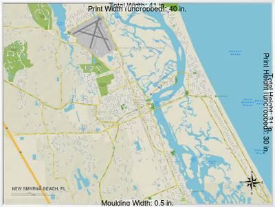 Political Map Of New Smyrna Beach Fl Art Allposters Com