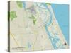 Political Map of New Smyrna Beach, FL-null-Stretched Canvas