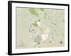 Political Map of Newark, DE-null-Framed Art Print