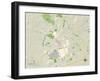 Political Map of Newark, DE-null-Framed Art Print