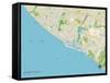 Political Map of Newport Beach, CA-null-Framed Stretched Canvas