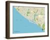 Political Map of Newport Beach, CA-null-Framed Art Print