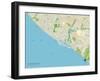 Political Map of Newport Beach, CA-null-Framed Art Print