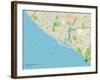 Political Map of Newport Beach, CA-null-Framed Art Print