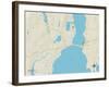 Political Map of Niantic, CT-null-Framed Art Print