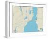 Political Map of Niantic, CT-null-Framed Art Print