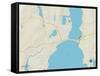 Political Map of Niantic, CT-null-Framed Stretched Canvas