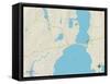 Political Map of Niantic, CT-null-Framed Stretched Canvas