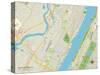 Political Map of North Bergen, NJ-null-Stretched Canvas