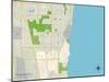 Political Map of North Chicago, IL-null-Mounted Art Print