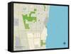 Political Map of North Chicago, IL-null-Framed Stretched Canvas