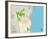 Political Map of North Chicago, IL-null-Framed Art Print