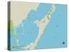 Political Map of North Key Largo, FL-null-Stretched Canvas