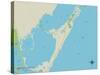 Political Map of North Key Largo, FL-null-Stretched Canvas