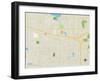 Political Map of Novi, MI-null-Framed Art Print