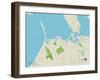 Political Map of Noyack, NY-null-Framed Art Print