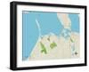 Political Map of Noyack, NY-null-Framed Art Print