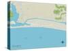 Political Map of Oak Island, NC-null-Stretched Canvas