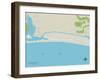 Political Map of Oak Island, NC-null-Framed Art Print