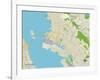 Political Map of Oakland, CA-null-Framed Art Print
