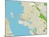 Political Map of Oakland, CA-null-Mounted Art Print