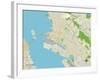 Political Map of Oakland, CA-null-Framed Art Print