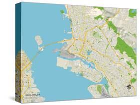 Political Map of Oakland, CA-null-Stretched Canvas