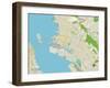 Political Map of Oakland, CA-null-Framed Art Print